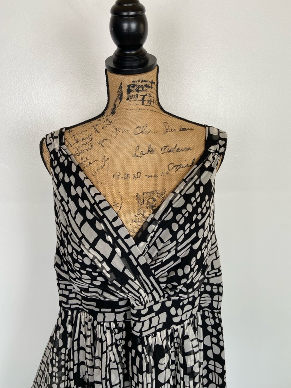 Signature By Robbie Bee Silk Chiffon Silk Midi Dress Sz 20W Fairy Y2K Cocktail - Picture 3 of 12
